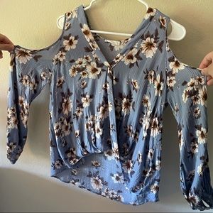 LUSH top with exposed shoulders